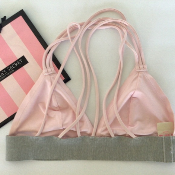 PINK VICTORIAS SECRET UNLINED BRALETTE SMALL NWT - Picture 2 of 9